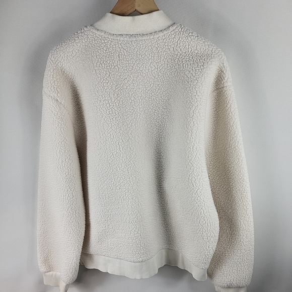 Zyia Active Flying V White Fleece Zip-Up Jacket Women's XXL - Picture 3 of 10